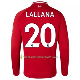 Günstige Fußballtrikots Liverpool Lallana 20 2018-2019 Langarm Heimtrikot kaufen